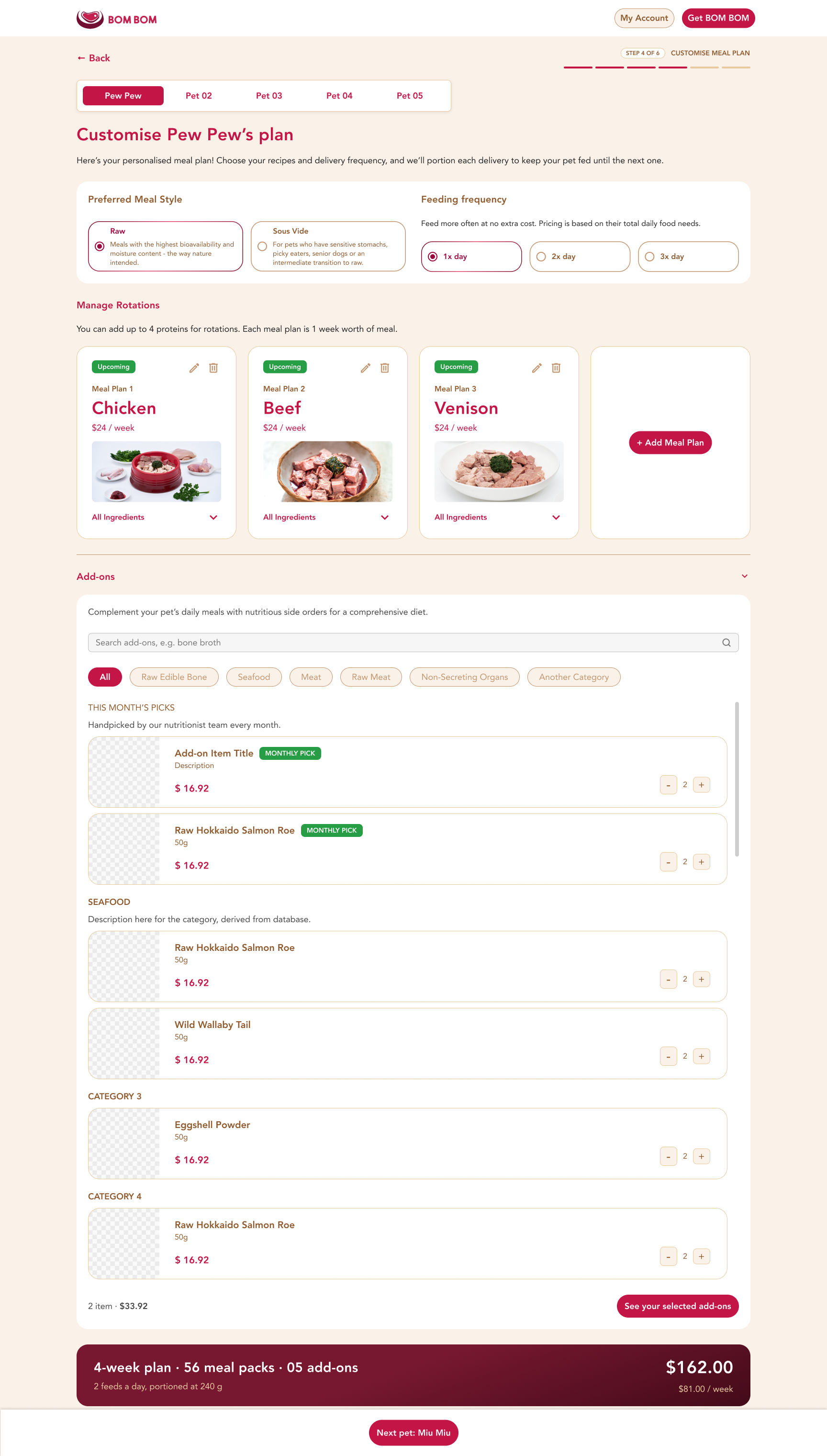 06 — Desktop build-the-plan design